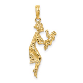 14k Mother and Baby Charm