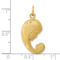 14K Yellow Gold Mother and Baby Charm view 4