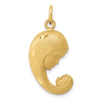 14K Yellow Gold Mother and Baby Charm view 1
