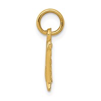 14K Yellow Gold Polished Mom Charm with Cross view 2