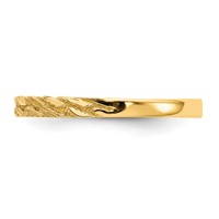 14K Diamond-cut Rope Ring view 4
