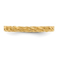 14K Diamond-cut Rope Ring view 5
