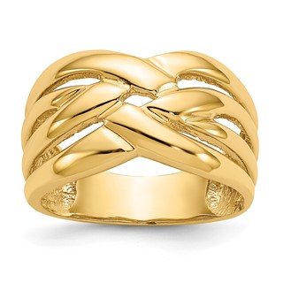 Gold Polished Fashion Rings