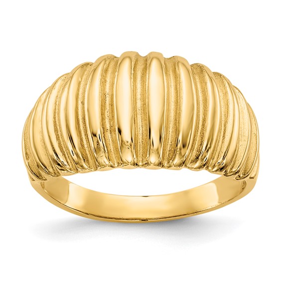 Gold Polished Classic Rings