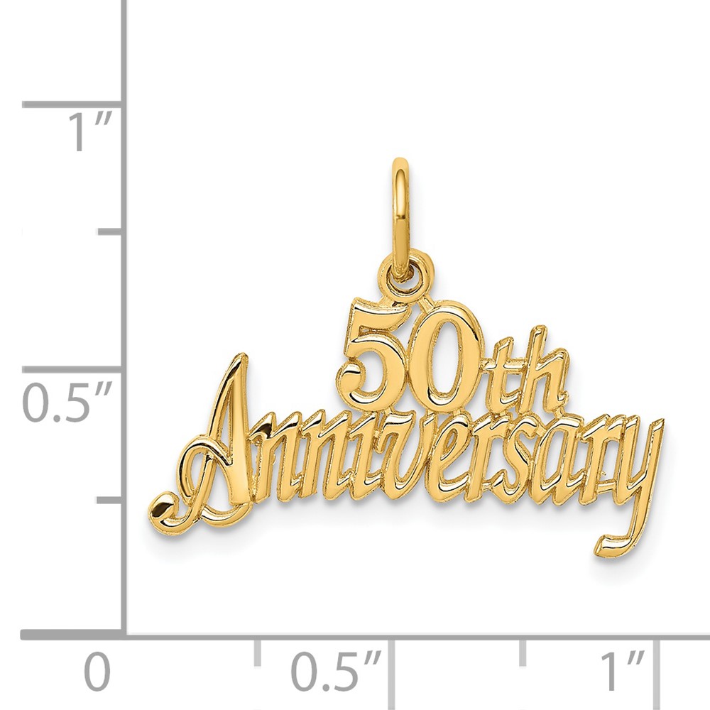 14k 50th ANNIVERSARY Charm (C288)