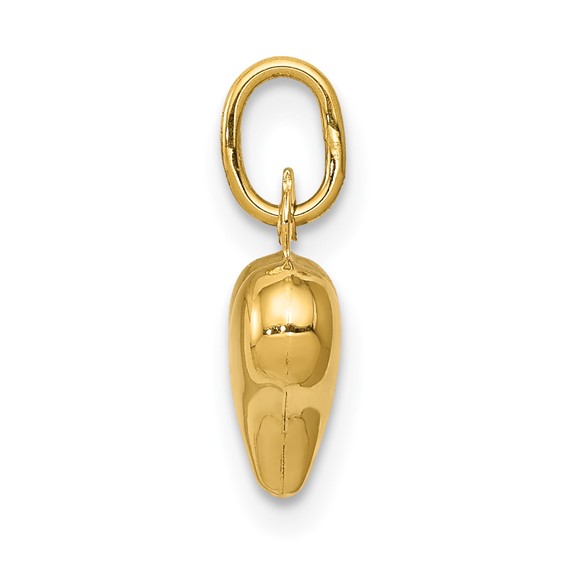 Gold 3D Heart Pendant