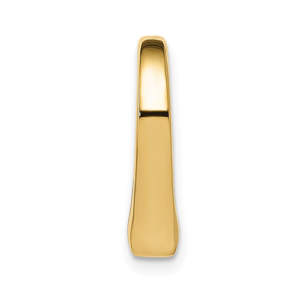 14K Polished Heart Chain Slide (C2918)