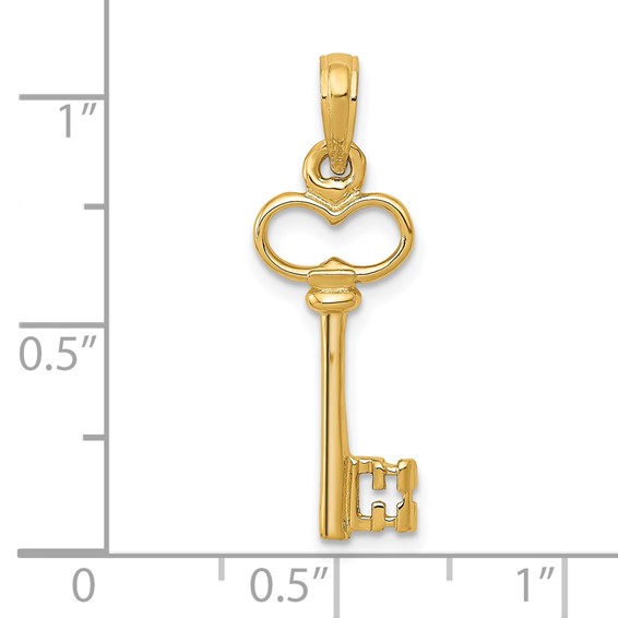 Gold Key Pendant