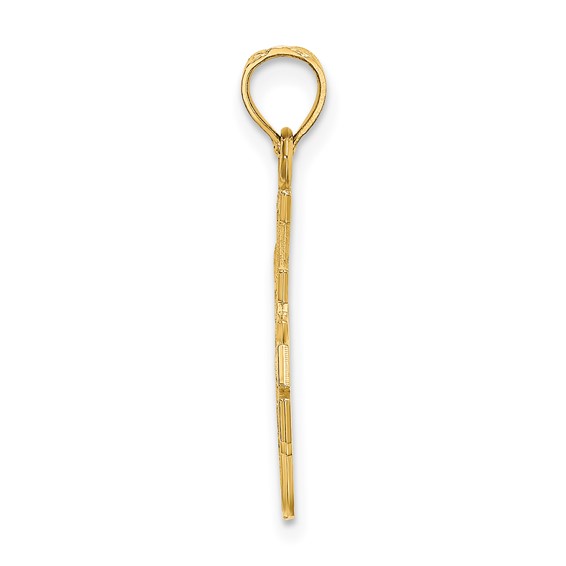 14k I LOVE YOU Stacked Block Charm