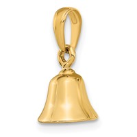14K 3-D Moveable Bell Pendant view 4