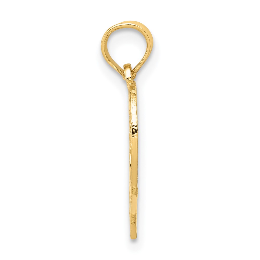 14k 13 in Heart Cut-out Pendant (C2953)