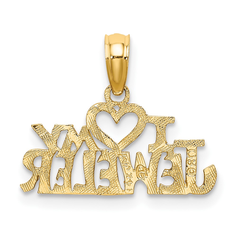 14k I HEART MY JEWELER Charm (C2962)