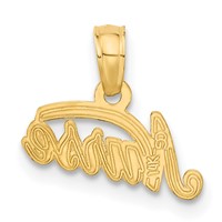14K Yellow Gold Nurse Pendant view 3