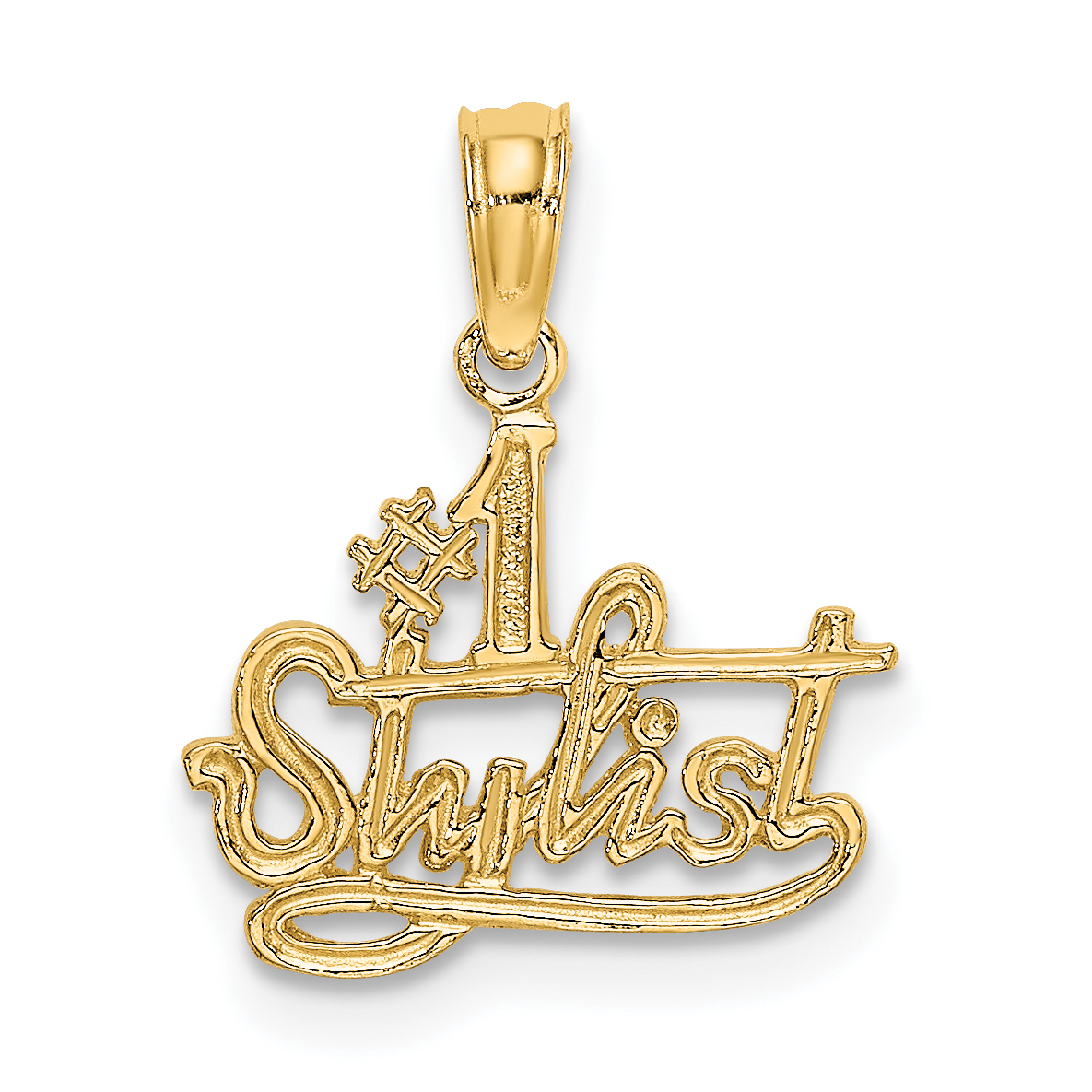 14k #1 STYLIST Charm (C2967)
