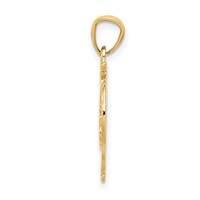 14K Diamond-cut 15 Anos Heart Pendant view 2