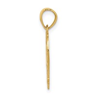 14K Yellow Gold Quince Anos Heart Frame Pendant - 15in view 2