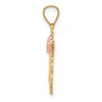 14K Yellow and Rose Gold #1 Madre Pendant view 2