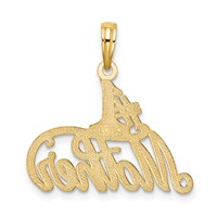 14K Yellow Gold #1 Mother Charm view 4
