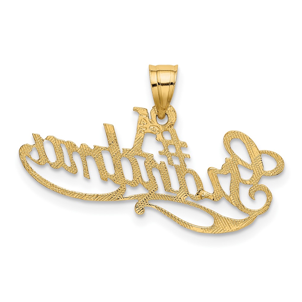 14k #1 GRANDMA Charm (C3003)
