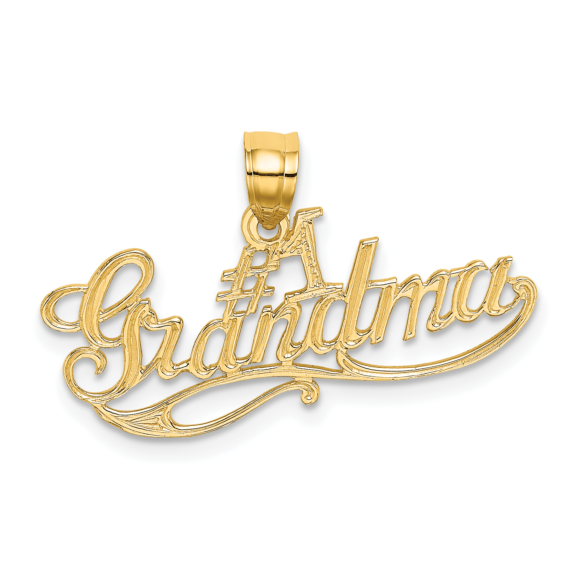 14k #1 GRANDMA Charm (C3003)