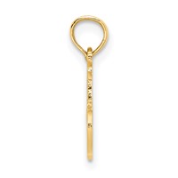 14K Yellow Gold #1 Niece Charm view 2