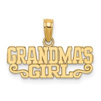 14K Yellow Gold Grandma's Girl Charm view 1