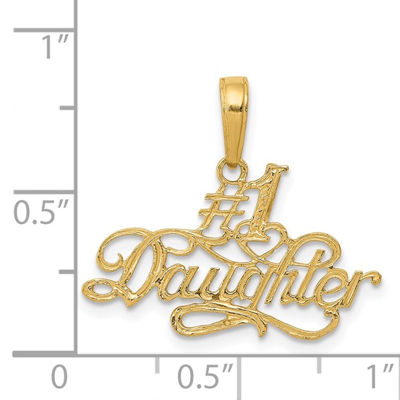 Gold #1 DAUGHTER Pendant