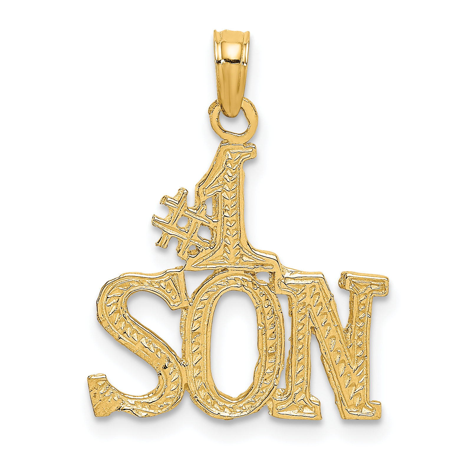 14k #1 SON Charm (C3019)