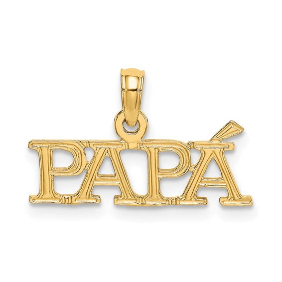 Gold PAPA Charm