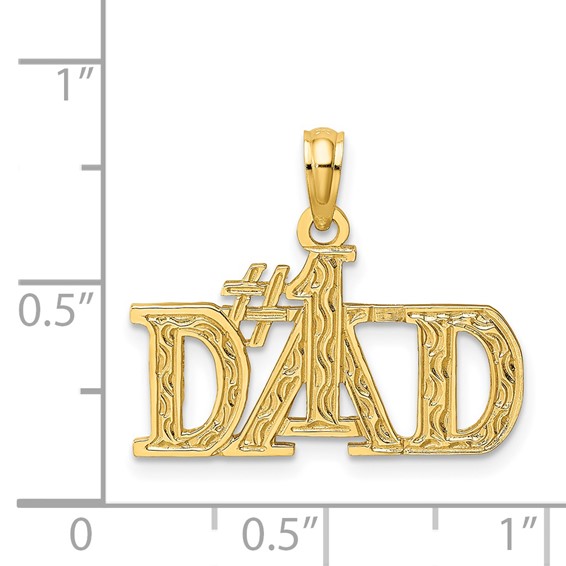 Gold #1 DAD Charm