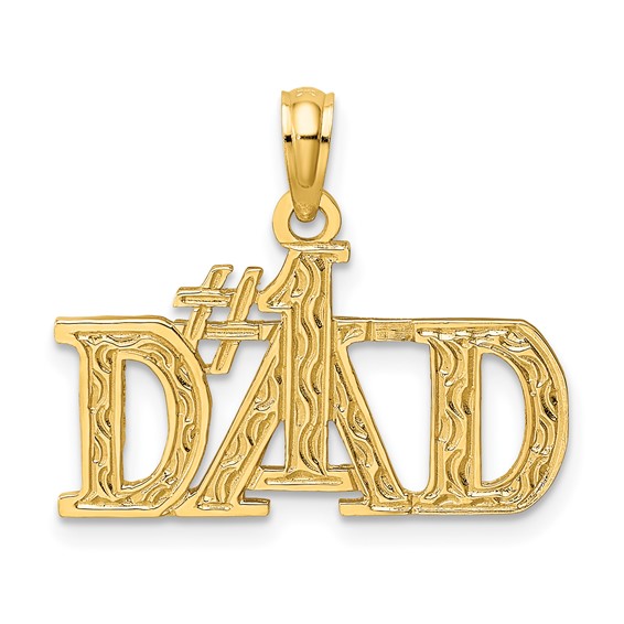 Gold #1 DAD Charm