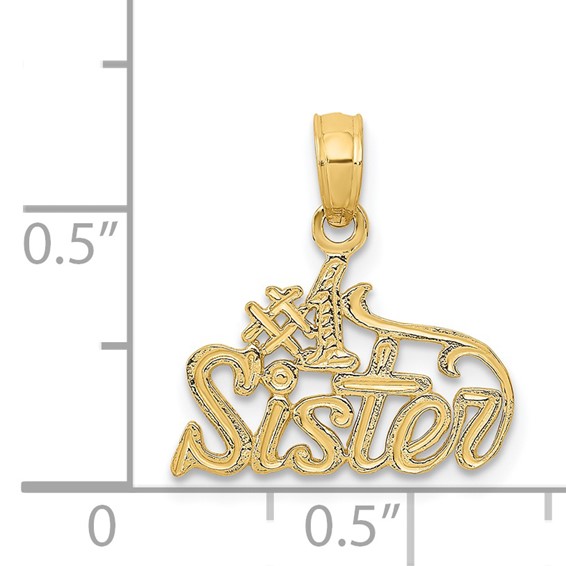 Gold #1 SISTER Charm