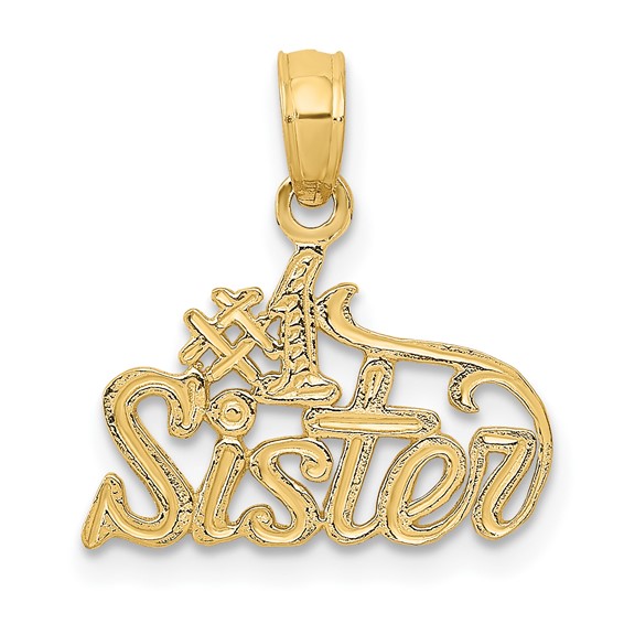 Gold #1 SISTER Charm