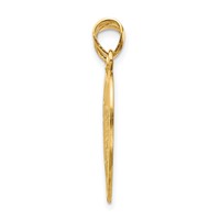 14K Yellow Gold Reversible Forever and Ever Friends 2-Piece Break-apart Heart Pendant view 2