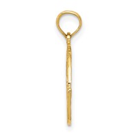 14K Yellow Gold Claddagh Charm view 2
