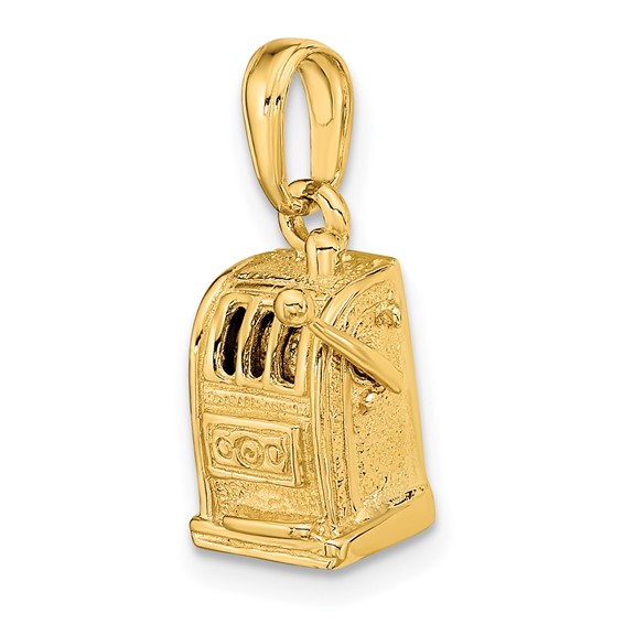 Gold Polished Slot Machine Pendants