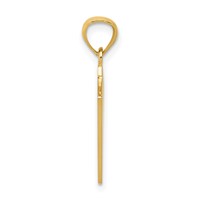 14K Yellow Gold Ace of Hearts and King of Hearts All In! Cards Pendant view 2