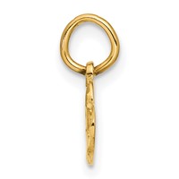 14K Satin and Diamond-cut Two Hearts Charm view 2