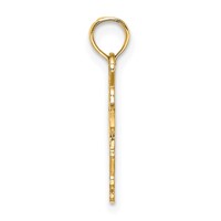 14K Yellow Gold New York in Apple Cut-out Charm view 2
