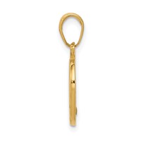 14K Yellow Gold New York City Skyline in Apple Pendant view 2