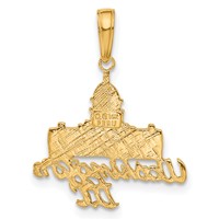 14K Washington D.c. Capitol Building Pendant view 3