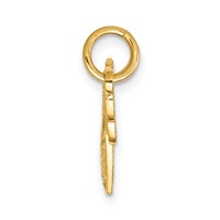 14K Yellow Gold Polished 2-Piece Break-Apart HE Who Holds the Key Can Unlock MY Heart Charm view 2