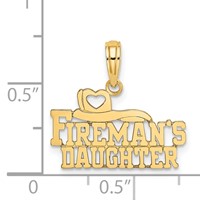 14K Fireman's Daughter Charm view 3