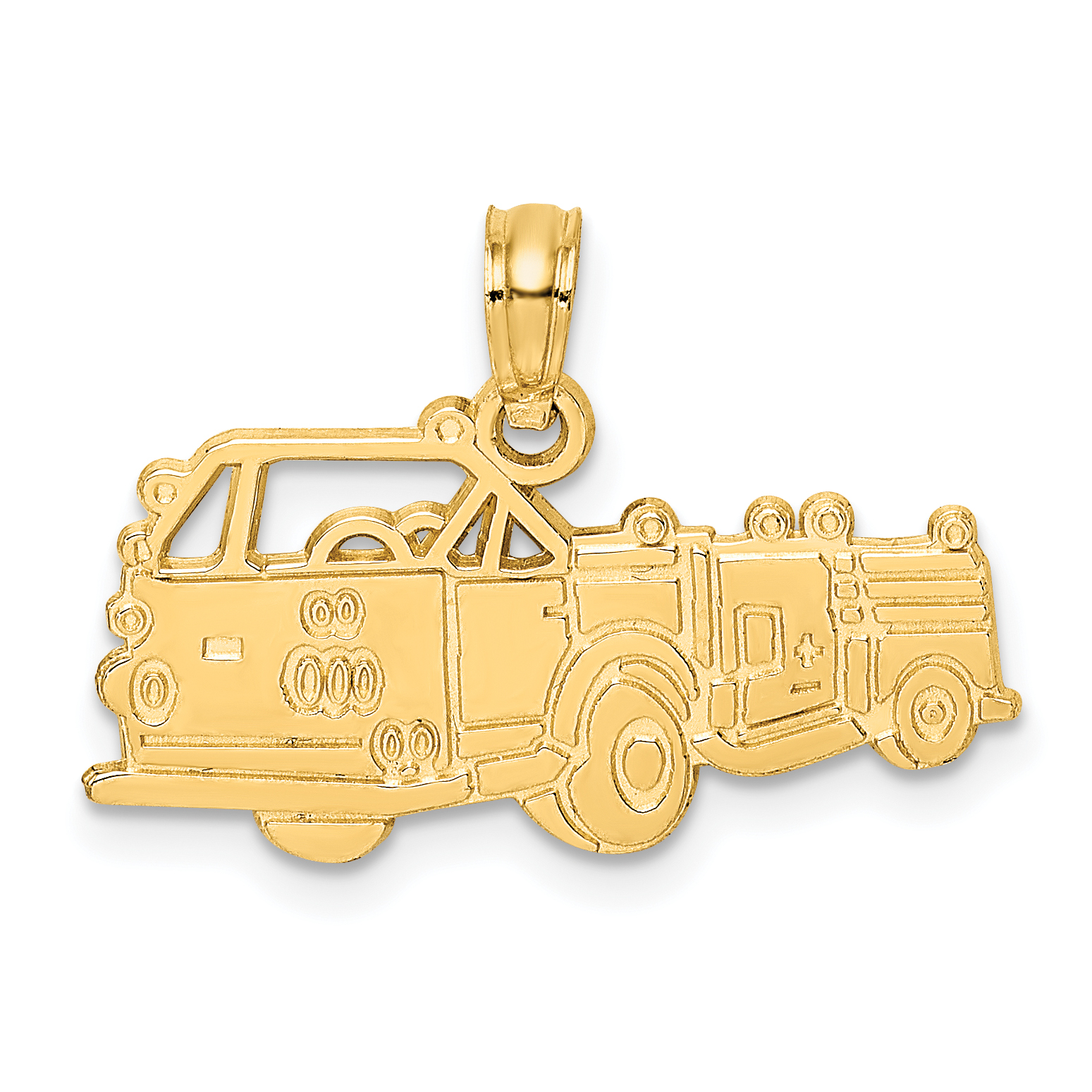 14k Fire Truck Charm (C3103)