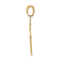 14K Yellow Gold FD Member in Shield Pendant view 2