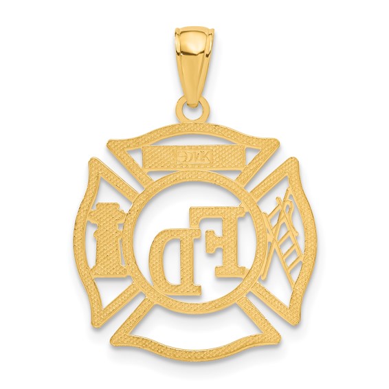 Gold Polished First Responder Pendants