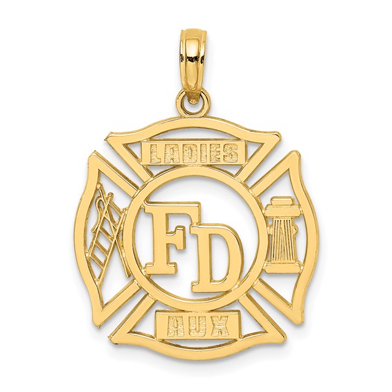 Gold Polished First Responder Pendants