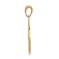 14K Fireman Shield Pendant view 2