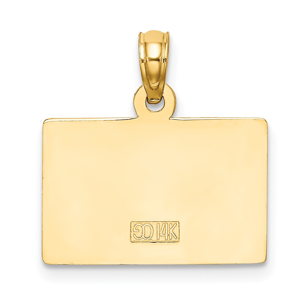 14k #1 TEACHER Charm (C3119)