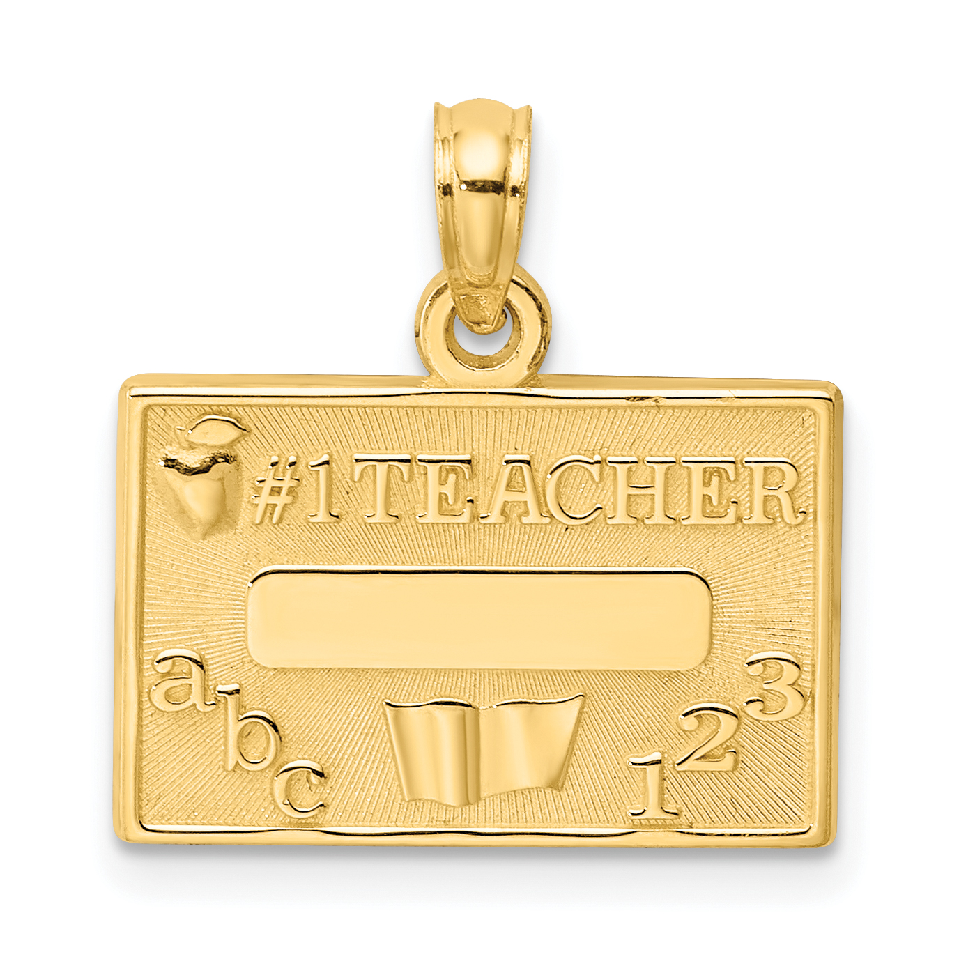 14k #1 TEACHER Charm (C3119)